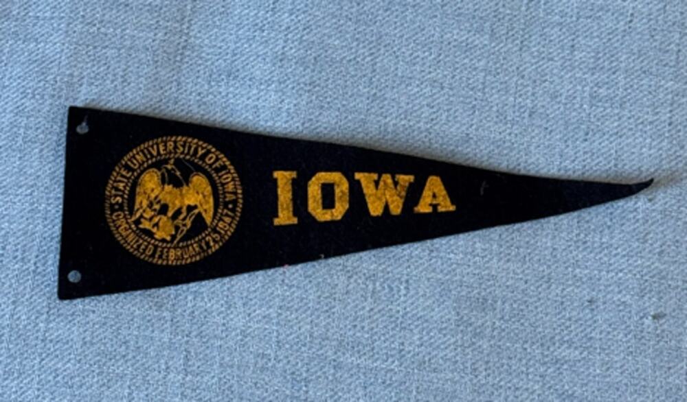 University of Iowa Vintage Mini Pennant